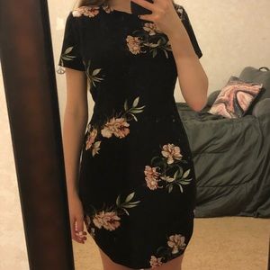 Black floral rue 21 dress